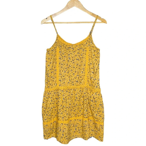 ✨NWT Gramicci Yellow Highland Floral Olivia Roisin Shift Dress Size Medium - Picture 10 of 12